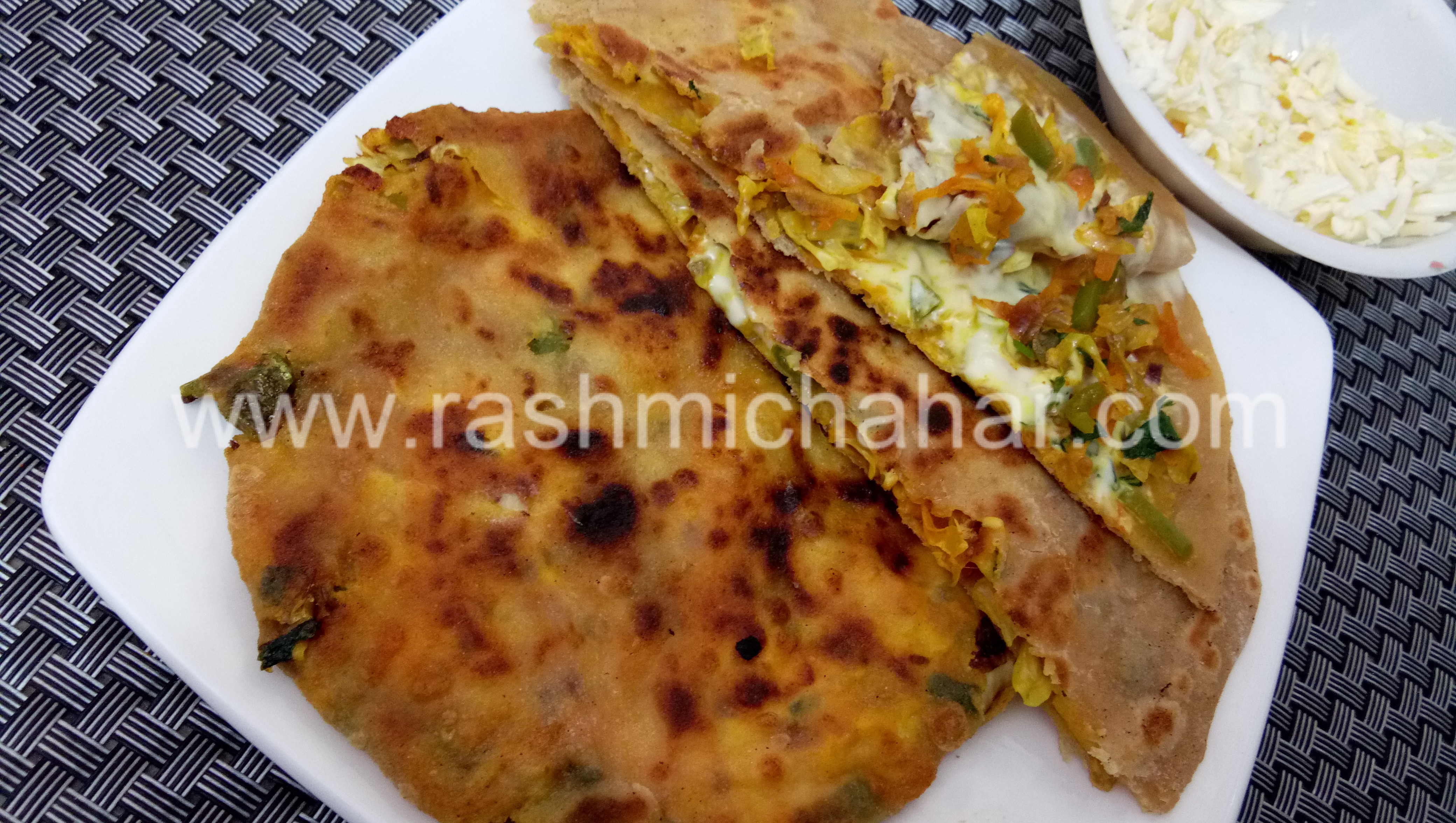 Vegetable Cheese Paratha