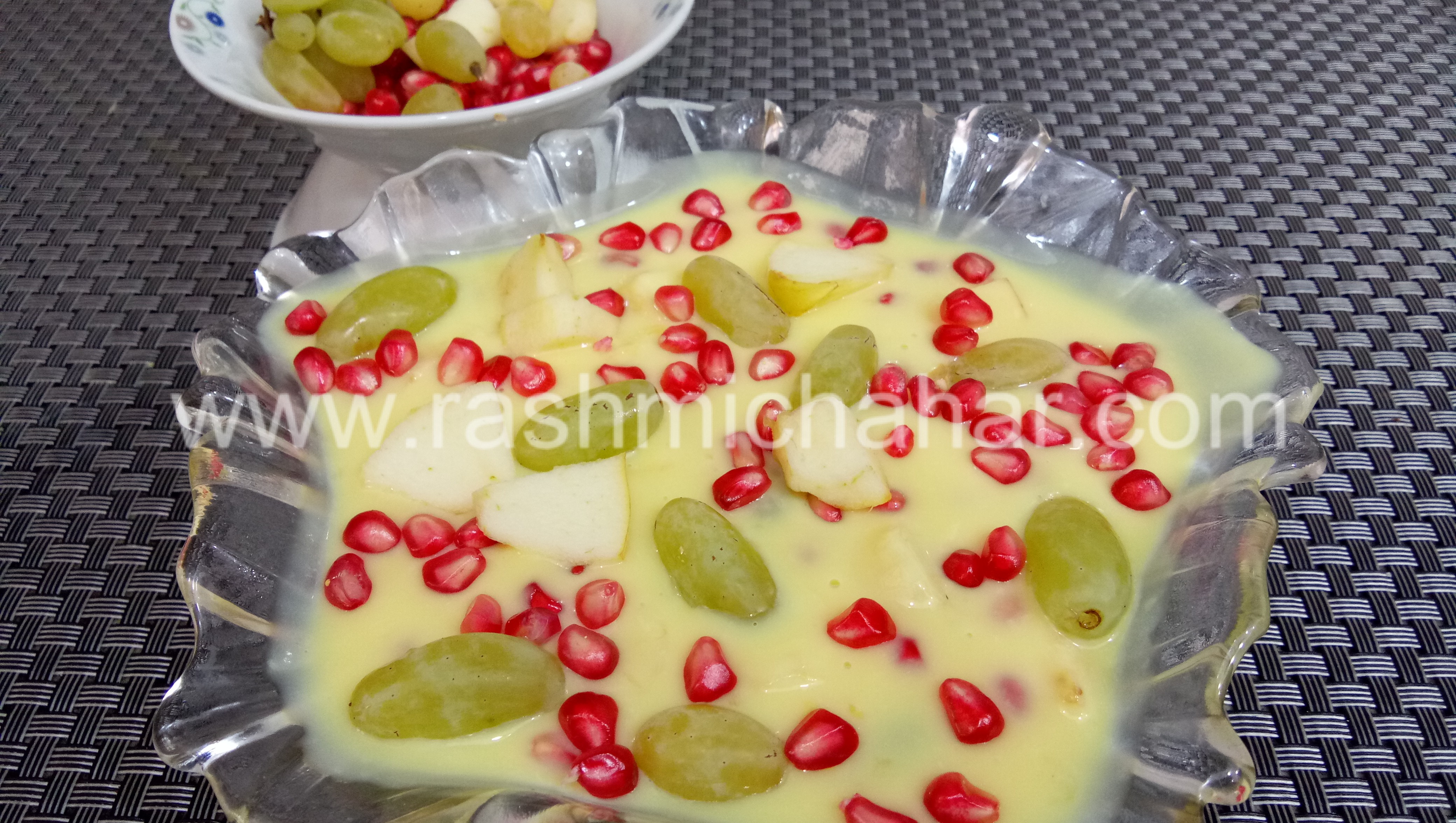 Fruit custard recipe